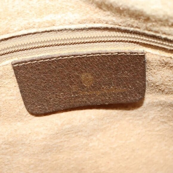 GUCCI GG Supreme Web Sherry Line Bag PVC Beige Gold 89 02 077 Auth 128012 - Picture 10 of 16